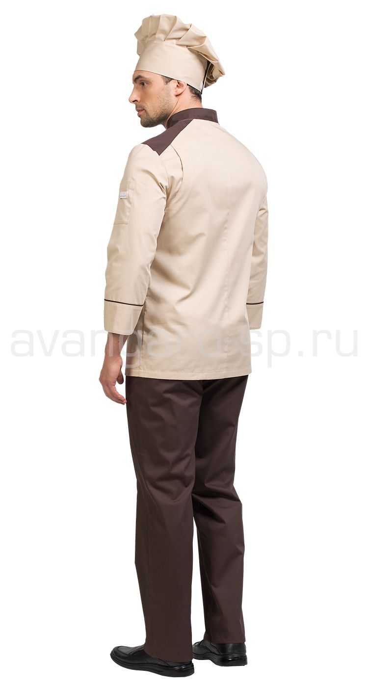 Костюм шеф-повара "Густаво" цв. беж.-корич. цена
