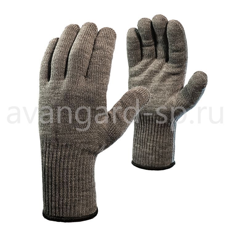 Перчатки акриловые одинарные с начесом (50Н) цена
